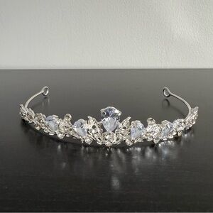 Crystal Teardrop Silver Tiara Headband - Wedding, Bridal NWOT